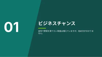 事業計画書、スライド3/14