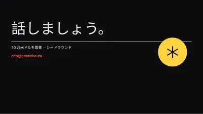 スタートアップのピッチデック、スライド12/13