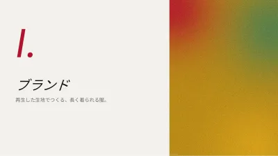 エディトリアル風ブランド計画、スライド3/13