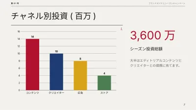 エディトリアル風ブランド計画、スライド7/13