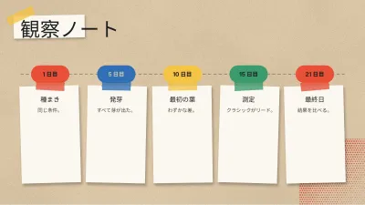 スクラップブック風の学校プロジェクト、スライド8/13