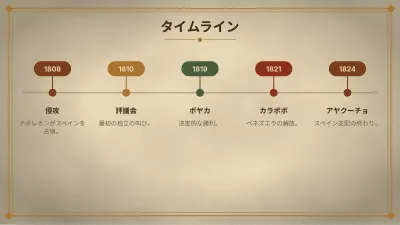 歴史の年表、スライド8/13