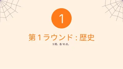 ハロウィン・クイズ、スライド3/13