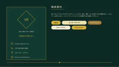 エレガントな履歴書、スライド2/10