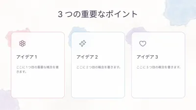 エステティックな水彩背景、スライド5/13